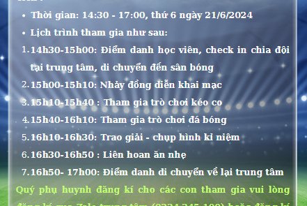 Mùa hè sẽ thêm phần ý nghĩa khi các con được trải nghiệm các hoạt động ngoại khoá.